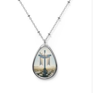Silver Cross Pendant Necklace